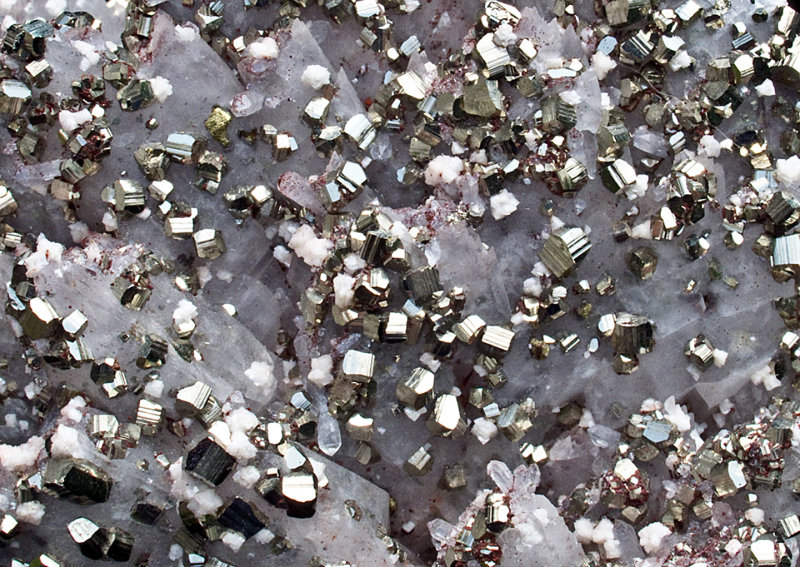 Pyrite and Calcite
