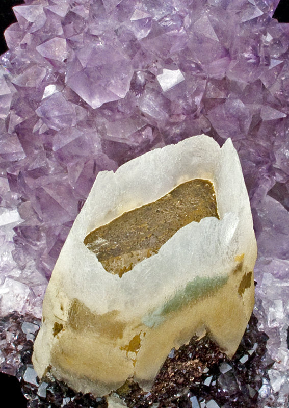 Calcite with Amethyst - 2