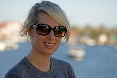 Sarah at Shem Creek