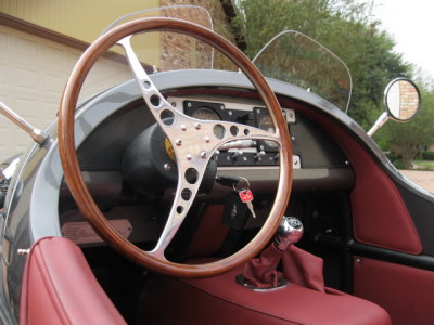Morgan M3W Ghost wood steering wheel