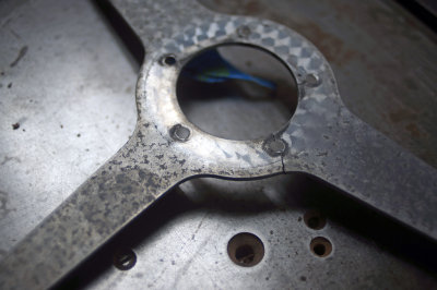 Pronounced engine turning on rear