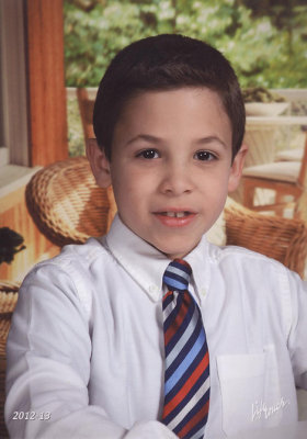 1st. grade school picture.  It's what he chose to wear.