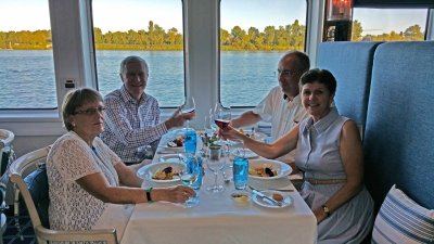 First dinner on the River Royale