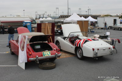 circa 1959 MG A & Triumph TR3