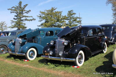1936 Oldsmobile Touring Sedans in Black & Blue