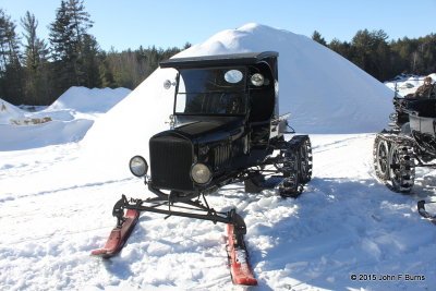 Model T Snowmobile out in the Farm