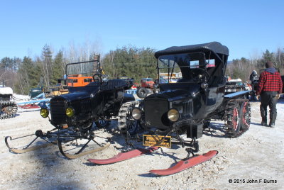 Model T Snowmobile out in the Farm