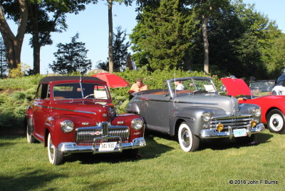 1942 Ford DeLuxe Convertible & 1947 Ford DeLuxe Convertible