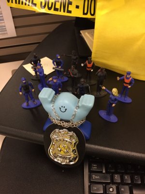 Super PoliceMan and his troops