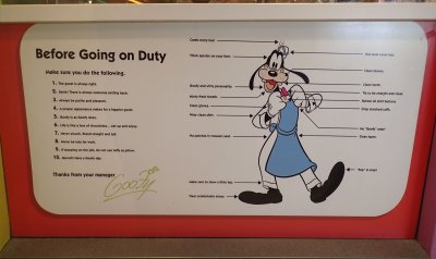 Goofy sign seen at Disney Springs