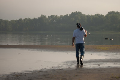 A Photographer at the Ottawa Beach.JPG