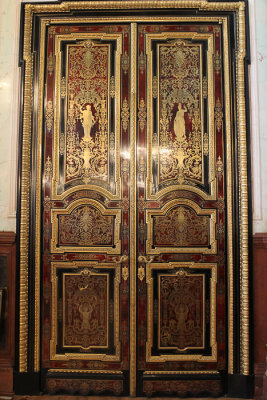 One of many ornate doors