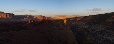 capitol reef sunset pano