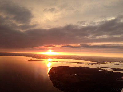 Sunset over Trinity Bay