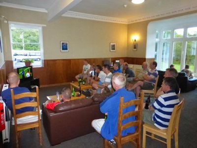 Others enjoying the World Cup at the YHA