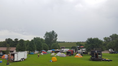Starting to fill up the campgrounds.