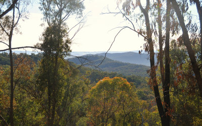 Looking over the Southern foothills of The Great Dividing Range
