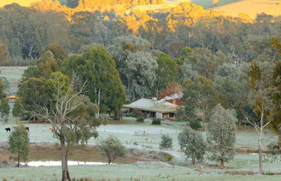Where we live. on a frosty morning
