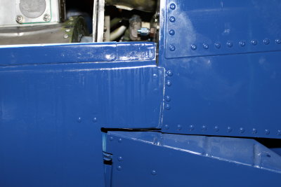 Left side lower cowl at firewall