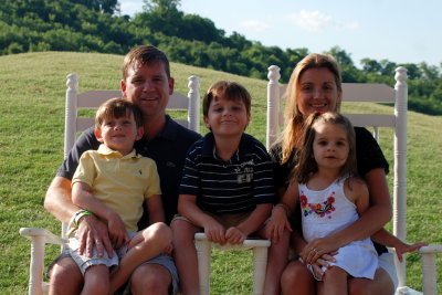 Cory, Mary, Owen, Charlie, and Lucy Kroeger