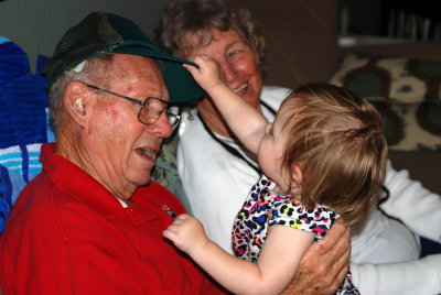 Sophia and Great grandpa