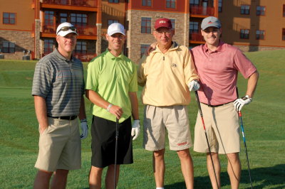 Buddy, Jarrod, Mike, and Jon golfed one day