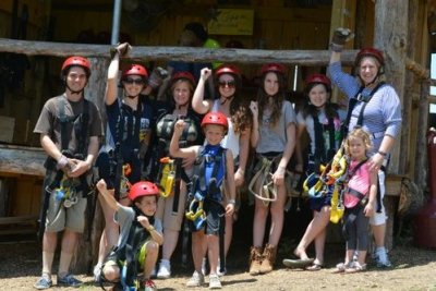 Then some of us went zip lining