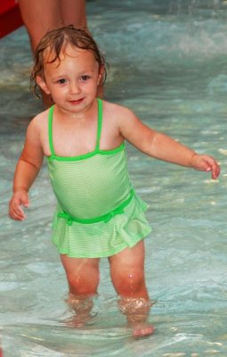 Bella in the water
