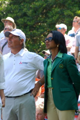 Fred Couples and Condoleezza Rice