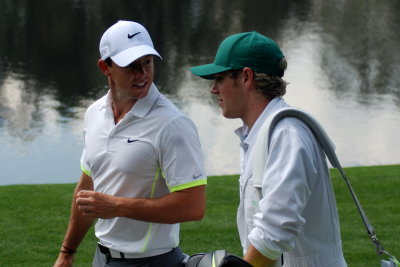 Rory McIlroy with his Caddie from One Direction