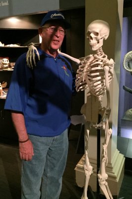 Mike made a new friend at one of the museums we visited