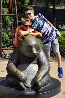 Brooks and Carter at the National Zoo