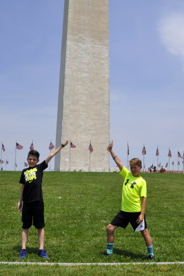 Carter and Brooks after we toured the Washington Monument