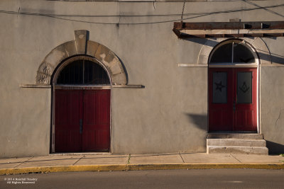 Masonic Lodge & Charlotte's Web Freight Doors