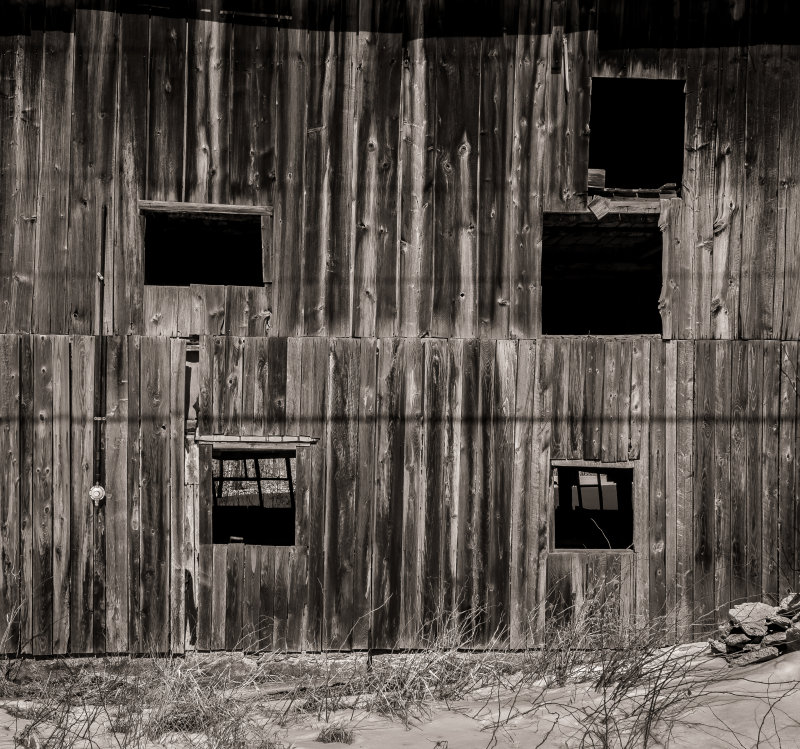 Grange abandon en Hiver