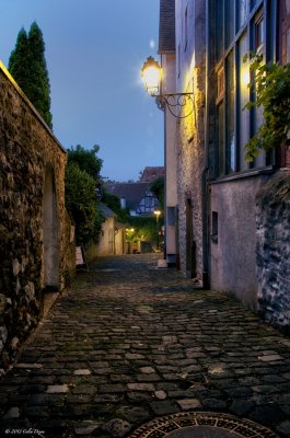 Limberg streets at night.