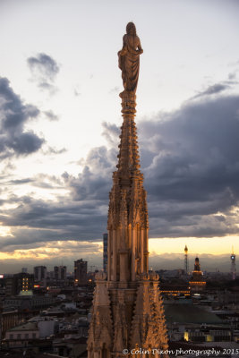 Sunset at the top of the Duomo 3