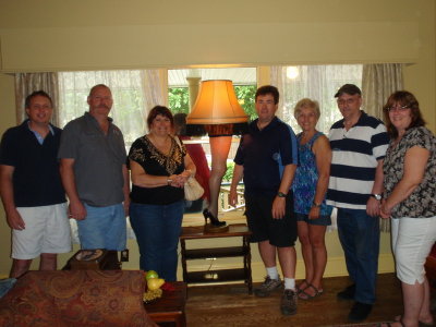 The Leg lamp at the Christmas Story house, Cleveland