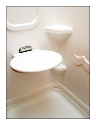 Fiberglass Tub Surround with Shower Seat- 2002 Winnebago Itasca Suncruiser 35U for Sale