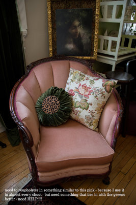 031 - need similar, but more harmonious pink shade for this chair