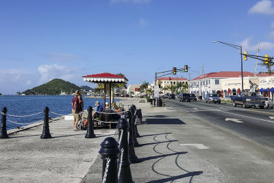 Waiting for the ferry to St John