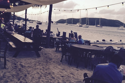 Happy Arrr at Leverick Bay, with Michael Bean Gardner entertaining