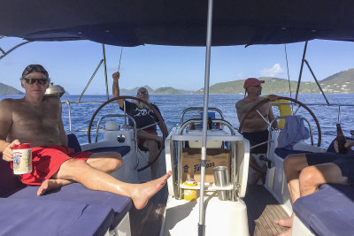 Enjoying time on the water