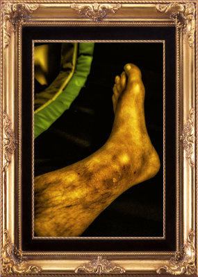 homage to my left, life-saving foot