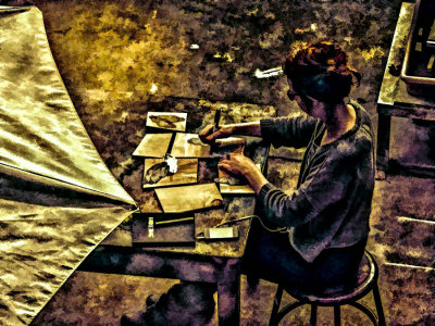 Artist at work