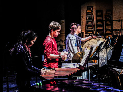 the percussionists