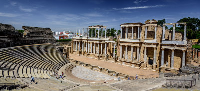 The Roman amphitheater in Merida
