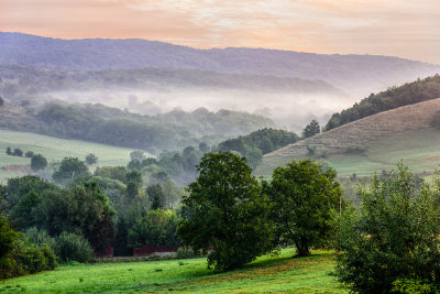Morning over Hargita mountains