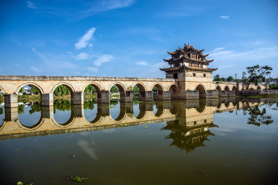 Twin Dragon Bridge - Jianshui