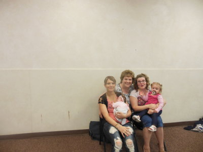 Chelsey (oldest daughter), Adrianna (oldest granddaughter), Rachael, Zoey and Me